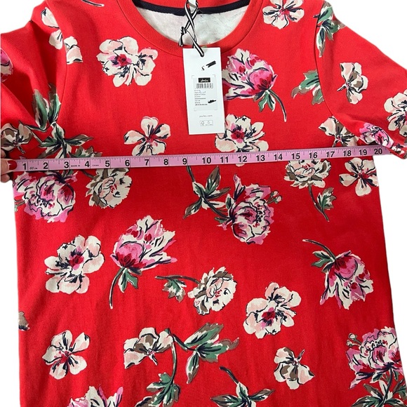 NWT Joules Red Floral Liberty Print A Line Jersey Dress | Size 6 - Picture 14 of 14